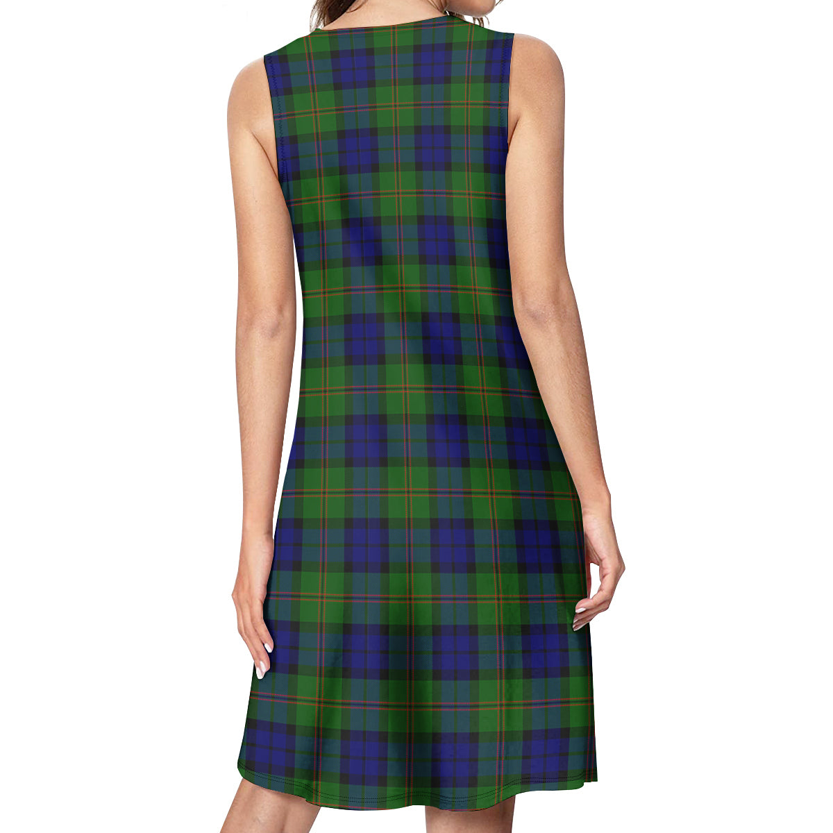 Dundas Modern Tartan Womens Casual Dresses - Tartanvibesclothing