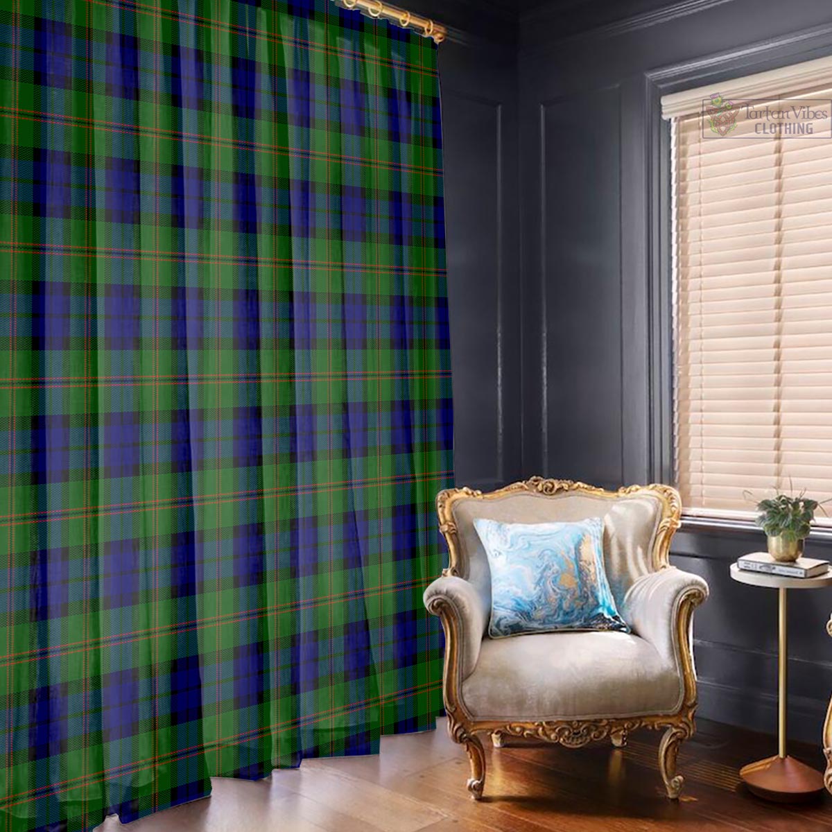 Dundas Modern Tartan Window Curtain