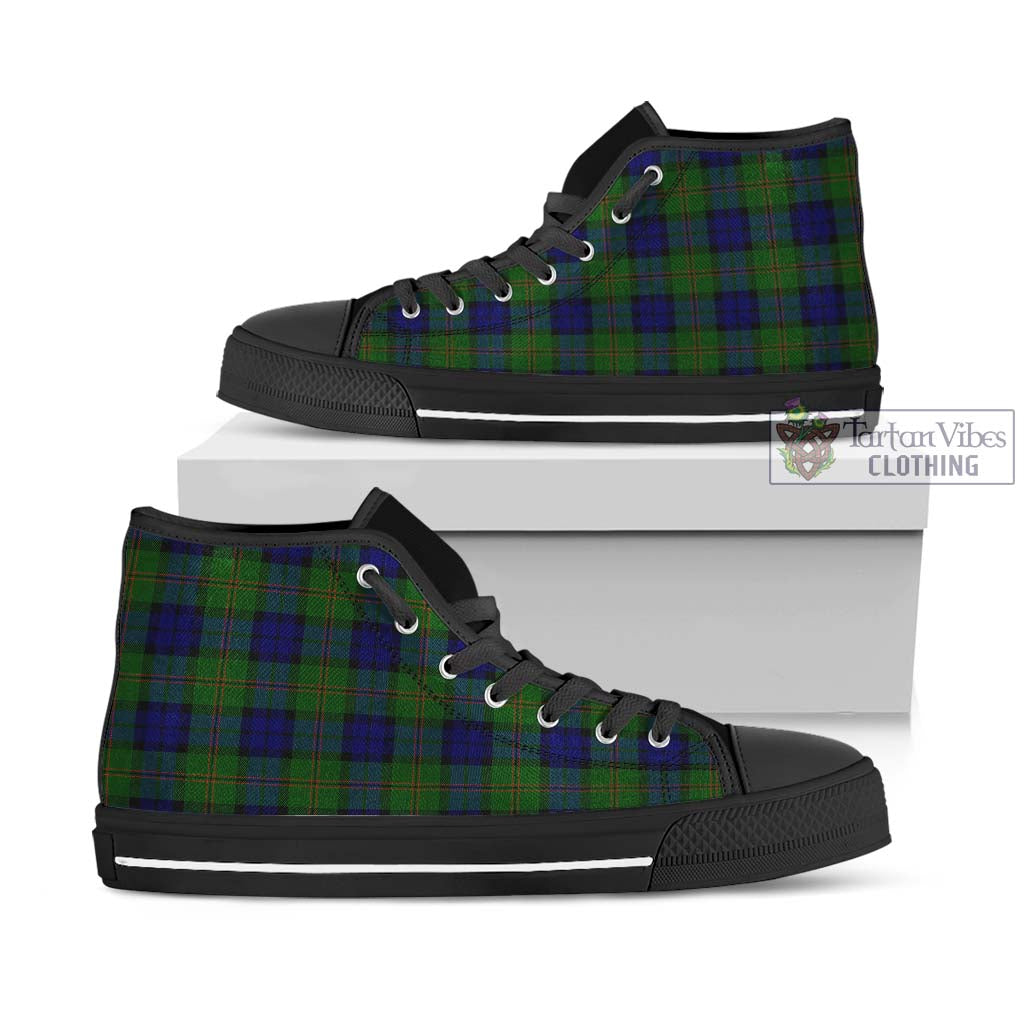 Tartan Vibes Clothing Dundas Modern Tartan High Top Shoes