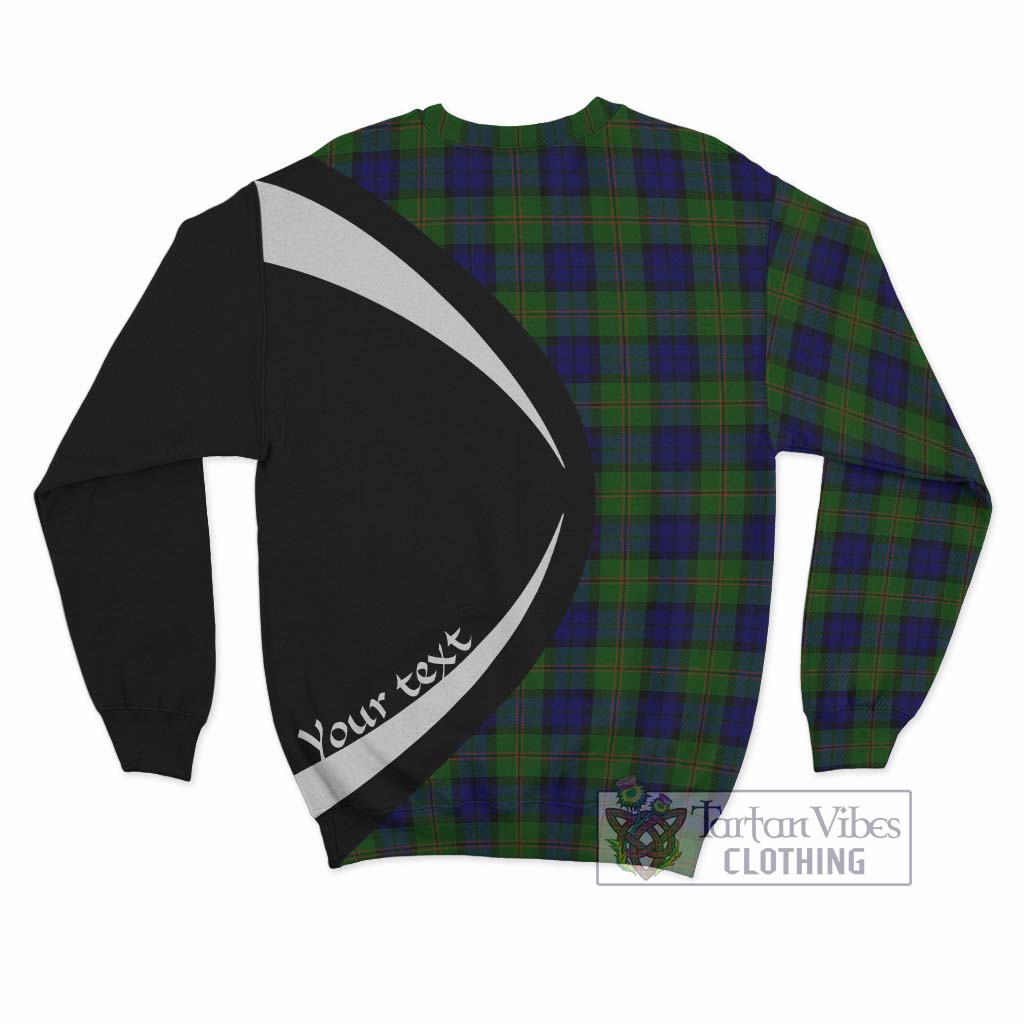 Tartan Vibes Clothing Dundas Modern Tartan Sweatshirt with Family Crest Circle Style