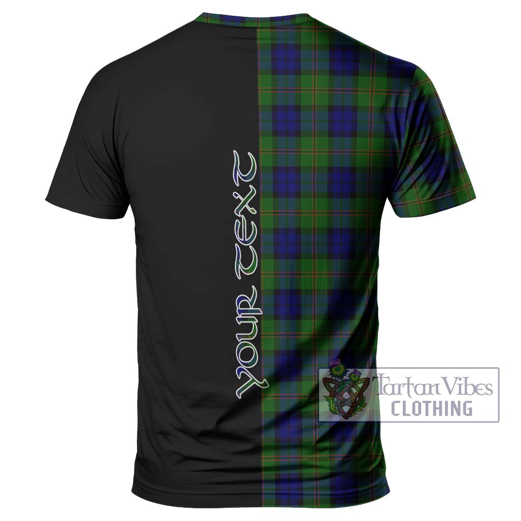 Tartan Vibes Clothing Dundas Modern Tartan T-Shirt with Family Crest and Half Of Me Style