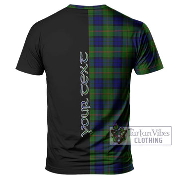 Dundas Modern Tartan T-Shirt with Family Crest and Half Of Me Style