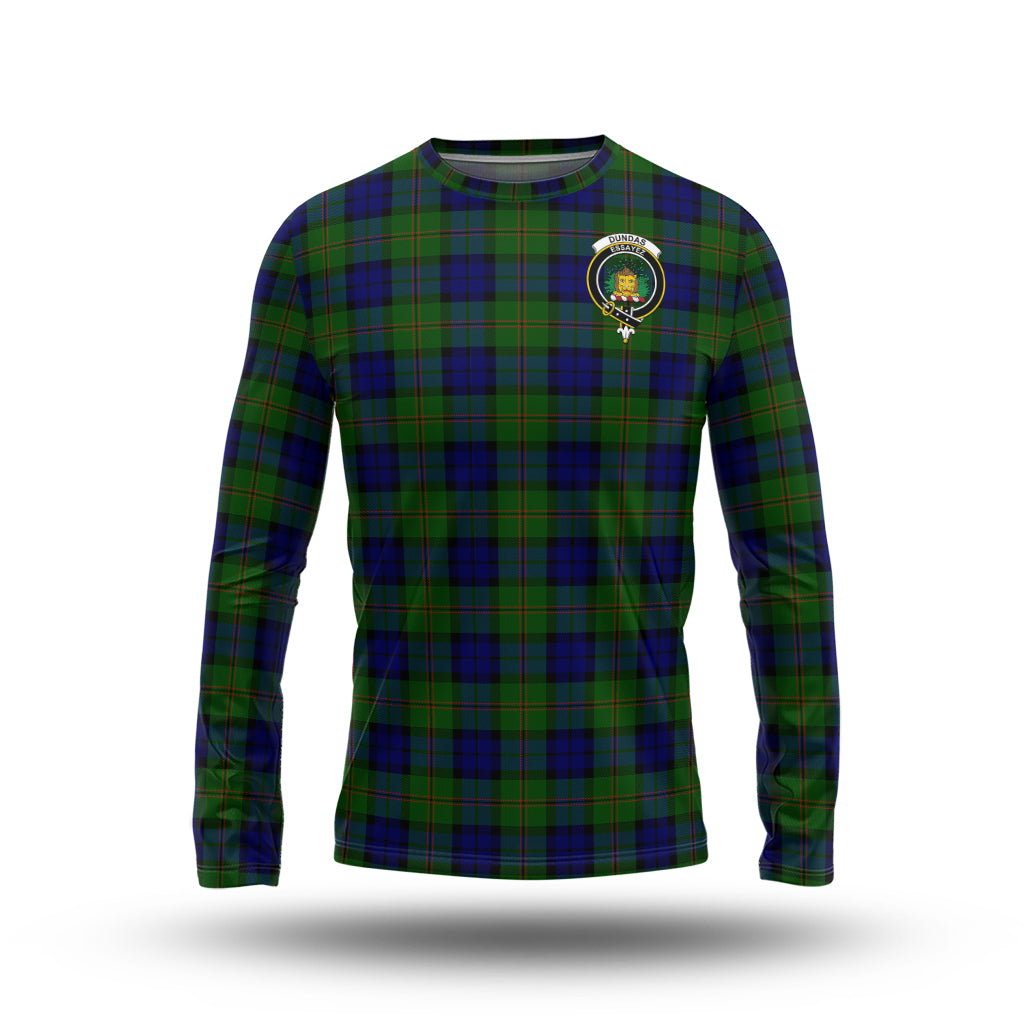 dundas-modern-tartan-long-sleeve-t-shirt-with-family-crest