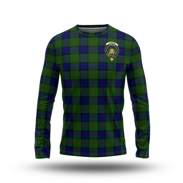 Dundas Modern Tartan Long Sleeve T-Shirt with Family Crest