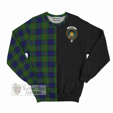 Dundas Modern Tartan Sweatshirt with Family Crest and Half Of Me Style