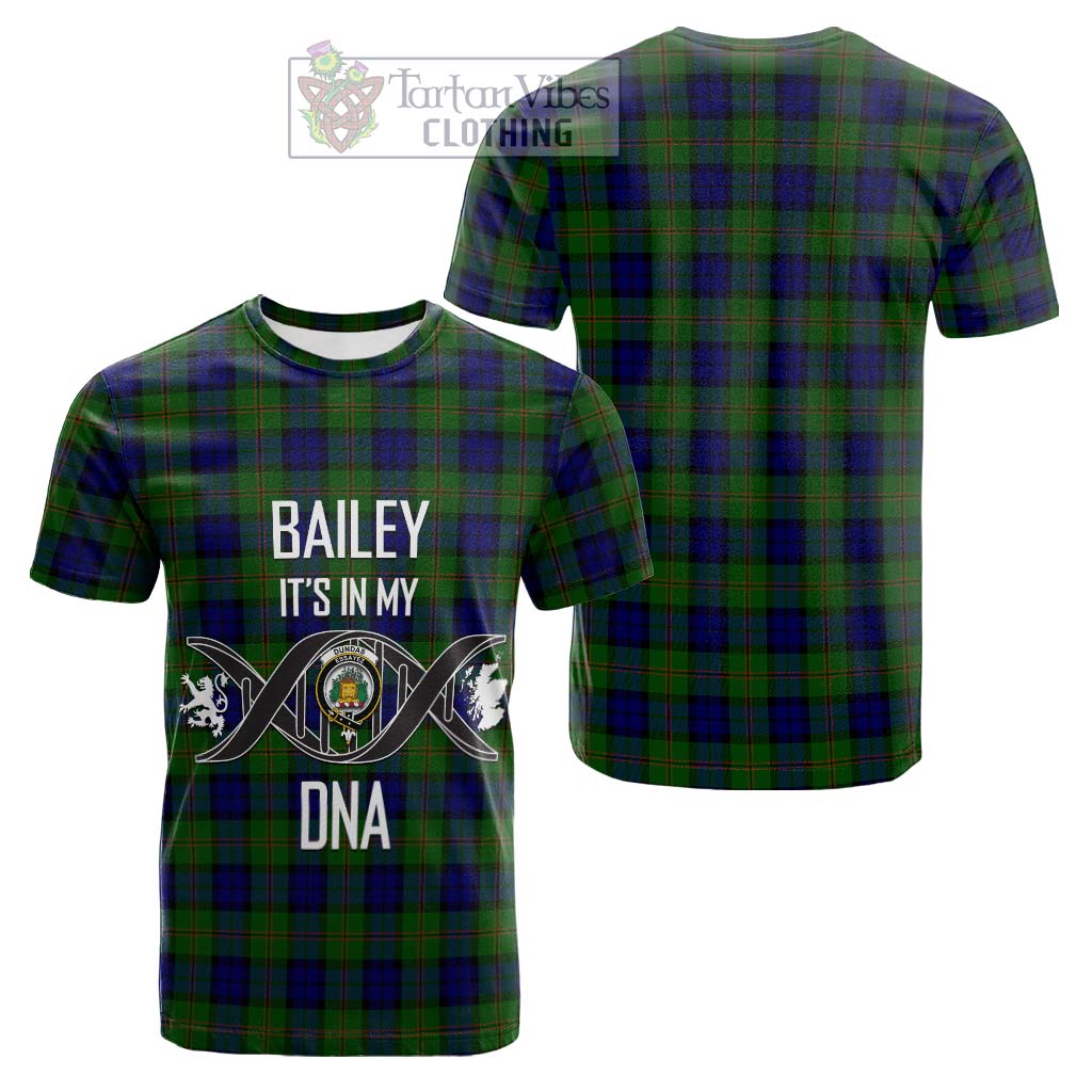 Tartan Vibes Clothing Dundas Modern Tartan Cotton T-shirt with Family Crest DNA In Me Style