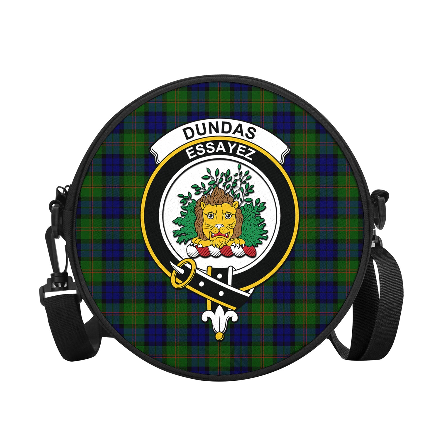 dundas-modern-tartan-round-satchel-bags-with-family-crest