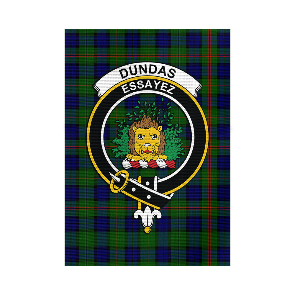 dundas-modern-tartan-flag-with-family-crest