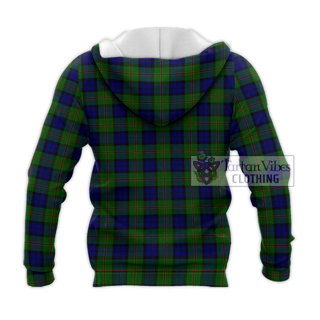 Tartan Vibes Clothing Dundas Modern Tartan Knitted Hoodie with Family Crest DNA In Me Style