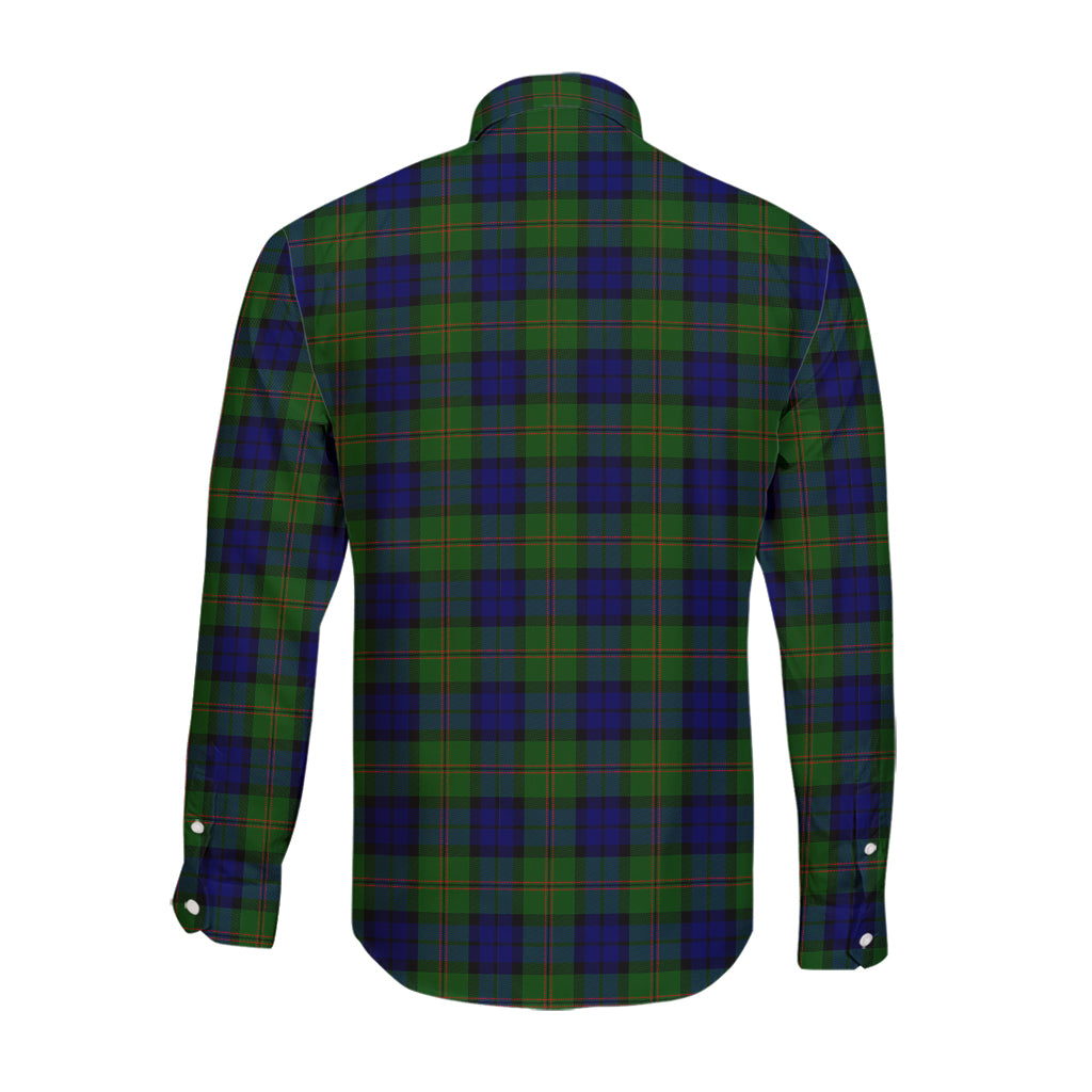 dundas-modern-tartan-long-sleeve-button-up-shirt-with-family-crest