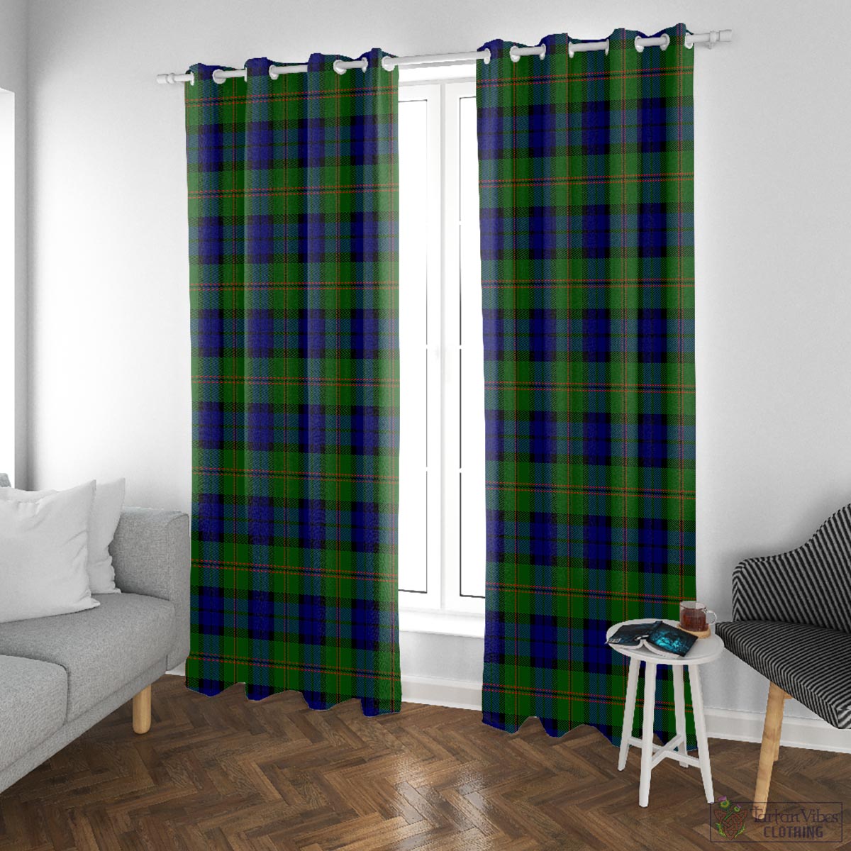 Dundas Modern Tartan Window Curtain