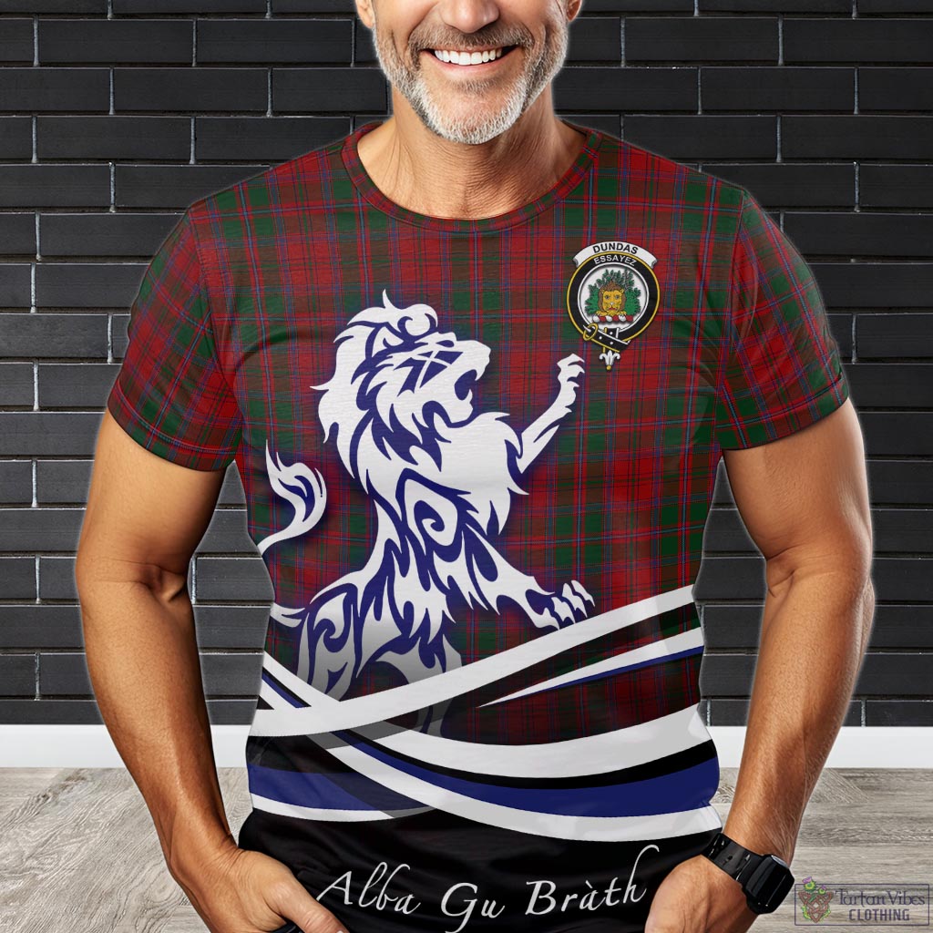 dundas-red-tartan-t-shirt-with-alba-gu-brath-regal-lion-emblem