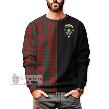 Dundas Red Tartan Sweatshirt with Family Crest and Half Of Me Style