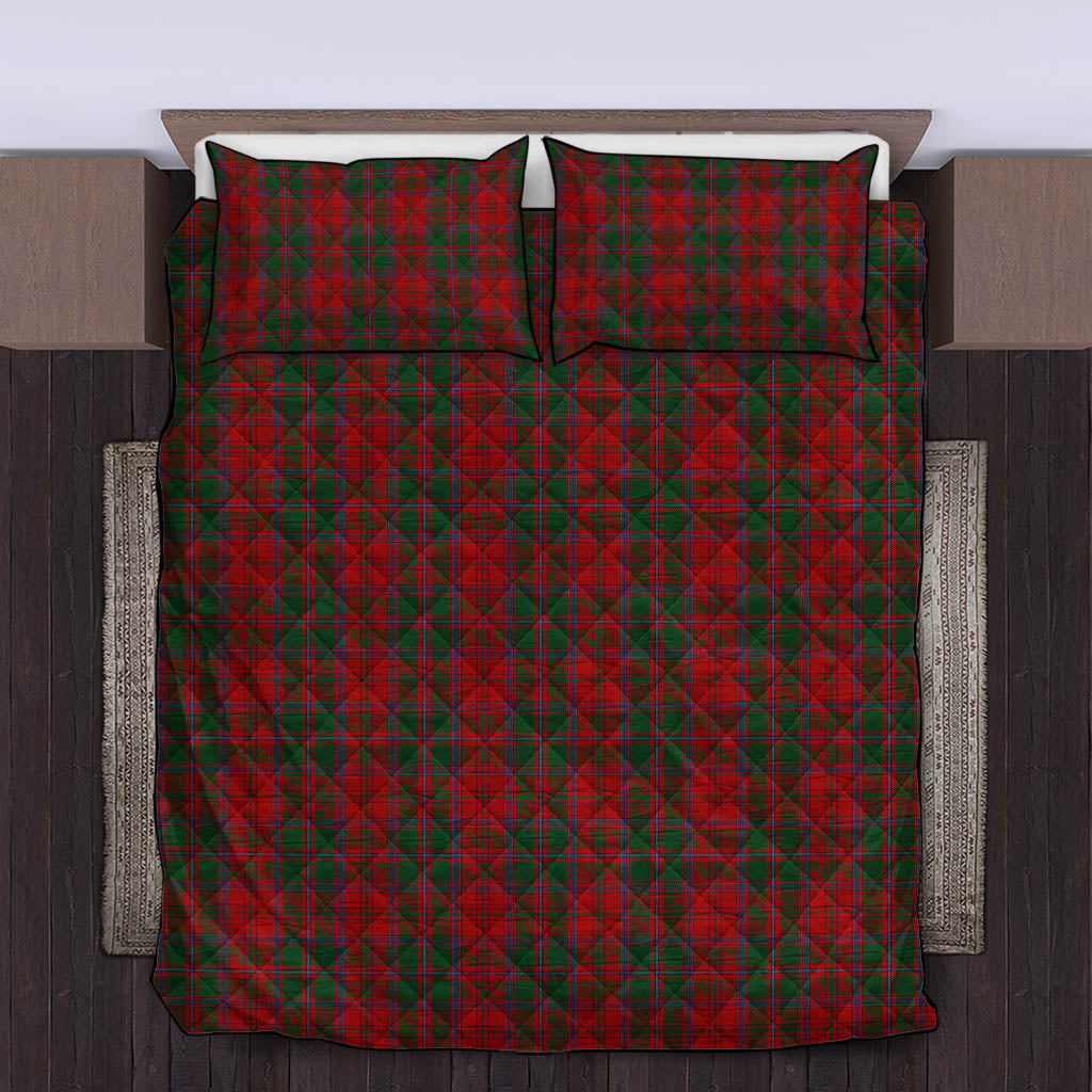 Dundas Red Tartan Quilt Bed Set - Tartanvibesclothing