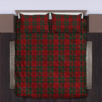 Dundas Red Tartan Quilt Bed Set