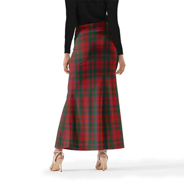 Dundas Red Tartan Womens Full Length Skirt