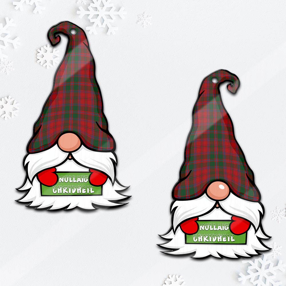 Dundas Red Gnome Christmas Ornament with His Tartan Christmas Hat - Tartan Vibes Clothing