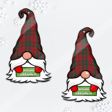 Dundas Red Gnome Christmas Ornament with His Tartan Christmas Hat