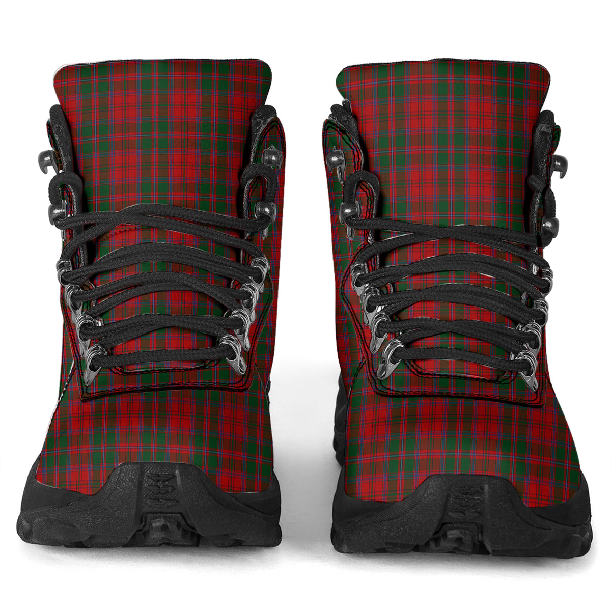 Dundas Red Tartan Alpine Boots - Tartanvibesclothing