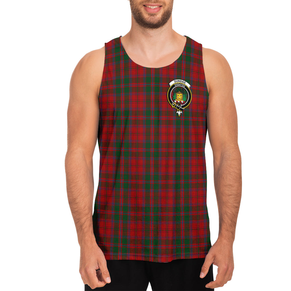 dundas-red-tartan-mens-tank-top-with-family-crest