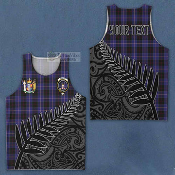 Dunlop Crest Tartan Men's Tank Top with New Zealand Silver Fern Half Style