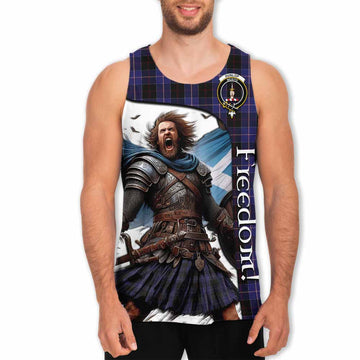 Dunlop Crest Tartan Men's Tank Top Inspired by the Freedom of Scottish Warrior