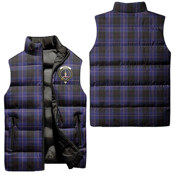 Dunlop Tartan Sleeveless Puffer Jacket with Family Crest