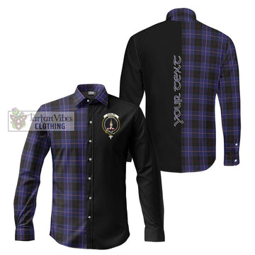 Dunlop Tartan Long Sleeve Button Shirt with Family Crest and Half Of Me Style