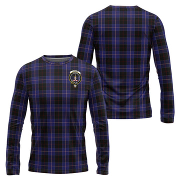 Dunlop Tartan Long Sleeve T-Shirt with Family Crest