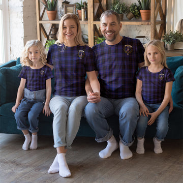 Dunlop Tartan T-Shirt with Family Crest