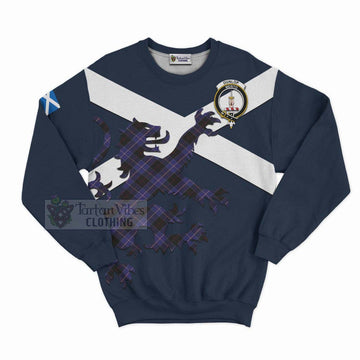 Dunlop Tartan Lion Rampant Sweatshirt  Proudly Display Your Heritage with Alba Gu Brath and Clan Name