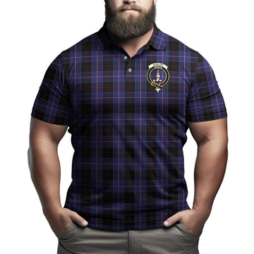 Dunlop Tartan Men's Polo Shirt with Family Crest