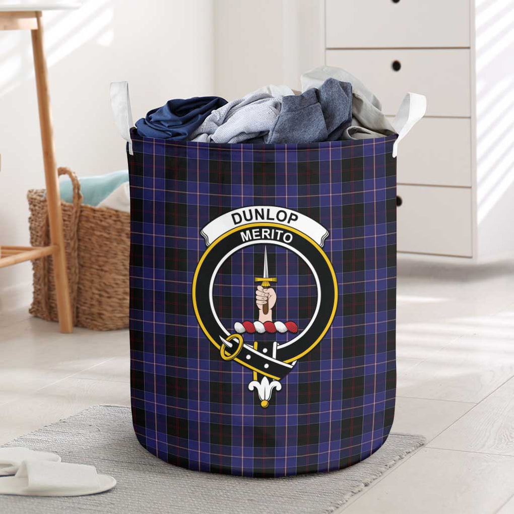 Dunlop Tartan Laundry Basket with Family Crest One Size - Tartanvibesclothing Shop