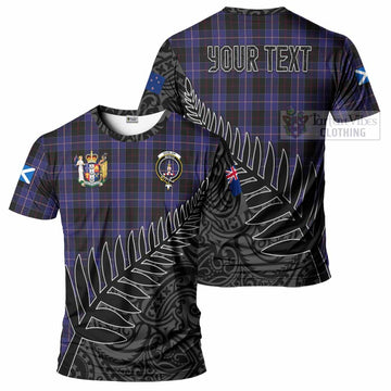 Dunlop Crest Tartan T-Shirt with New Zealand Silver Fern Half Style