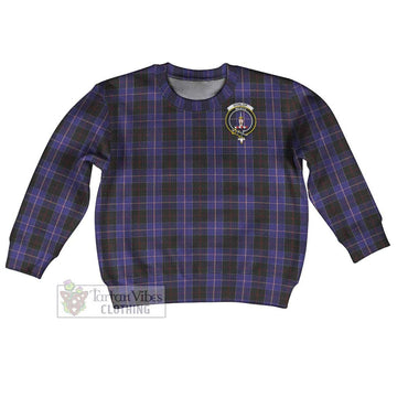 Dunlop Tartan Kid Ugly Sweater with Family Crest