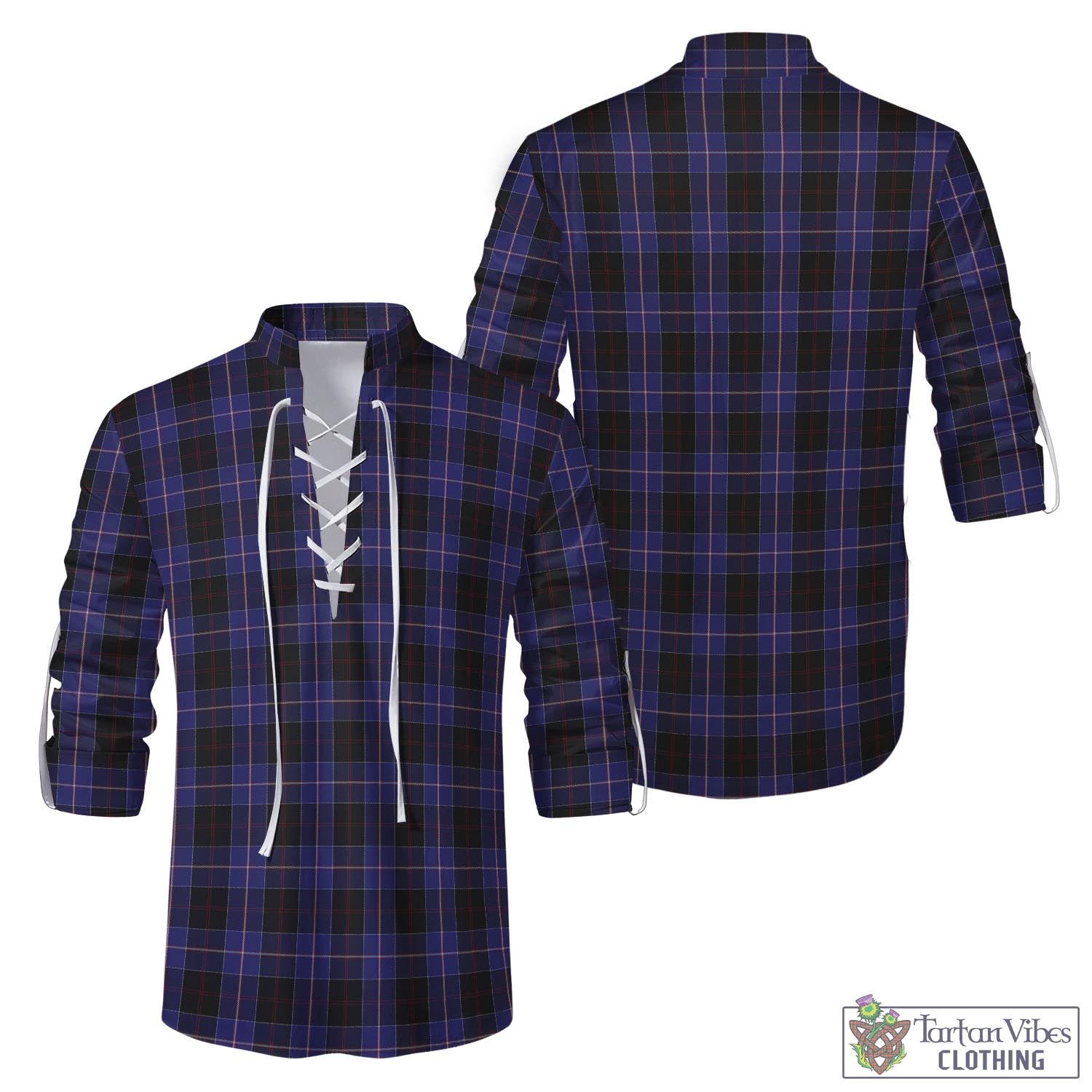 Dunlop Tartan Men's Scottish Traditional Jacobite Ghillie Kilt Shirt Men - Tartan Vibes Clothing