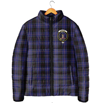 Dunlop Tartan Padded Jacket with Family Crest