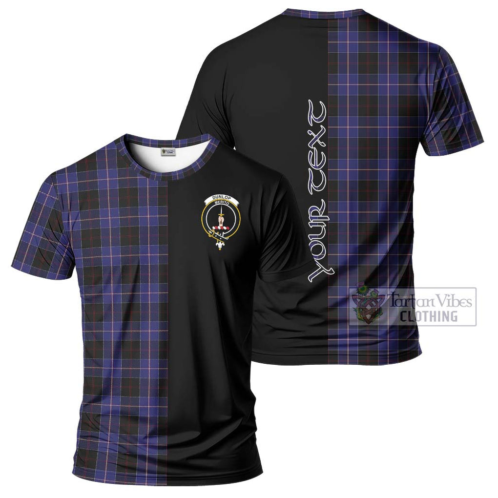 Dunlop Tartan T-Shirt with Family Crest and Half Of Me Style Kid's Shirt - Tartanvibesclothing Shop