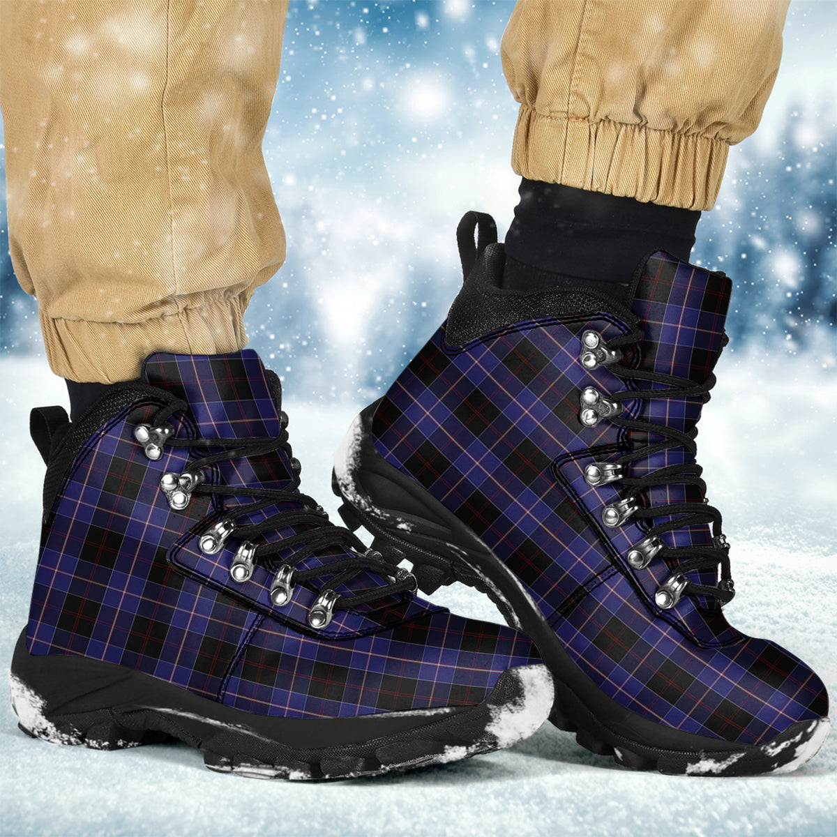 Dunlop Tartan Alpine Boots - Tartanvibesclothing