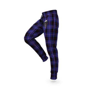 Dunlop Tartan Joggers Pants with Family Crest