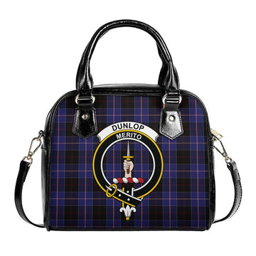 Dunlop Tartan Shoulder Handbags with Family Crest