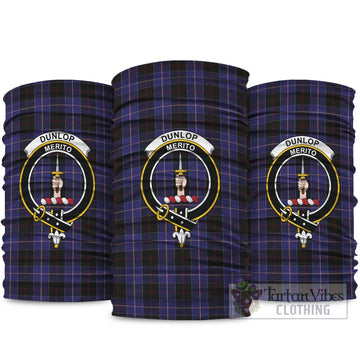 Dunlop Tartan Neck Gaiters, Tartan Bandanas, Tartan Head Band with Family Crest