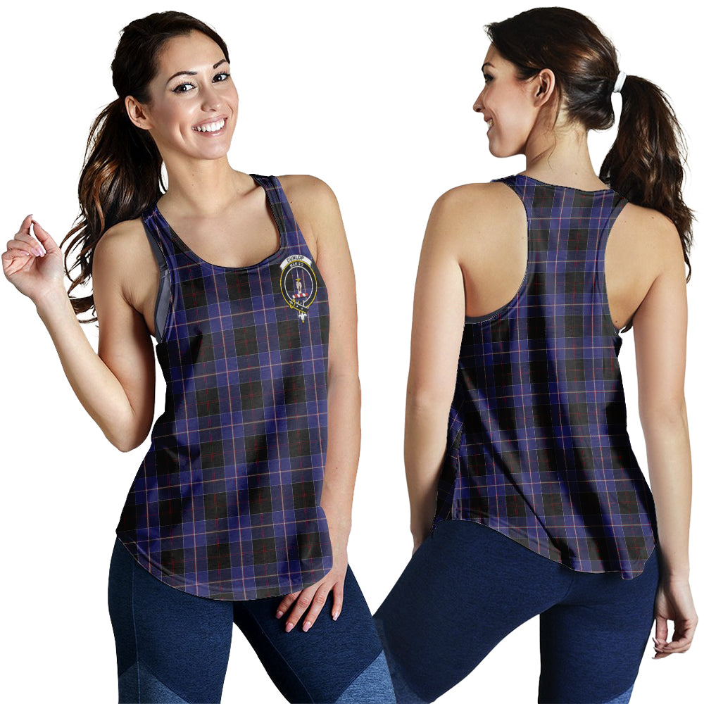 dunlop-tartan-women-racerback-tanks-with-family-crest