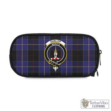 Dunlop Tartan Pen and Pencil Case with Family Crest