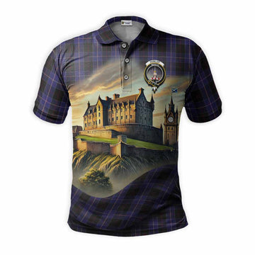 Dunlop Tartan Family Crest Polo Shirt with Scottish Ancient Castle Style Kid - Tartan Vibes Clothing