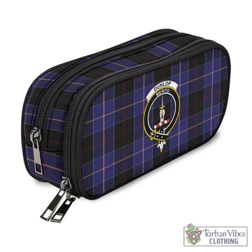 Dunlop Tartan Pen and Pencil Case with Family Crest