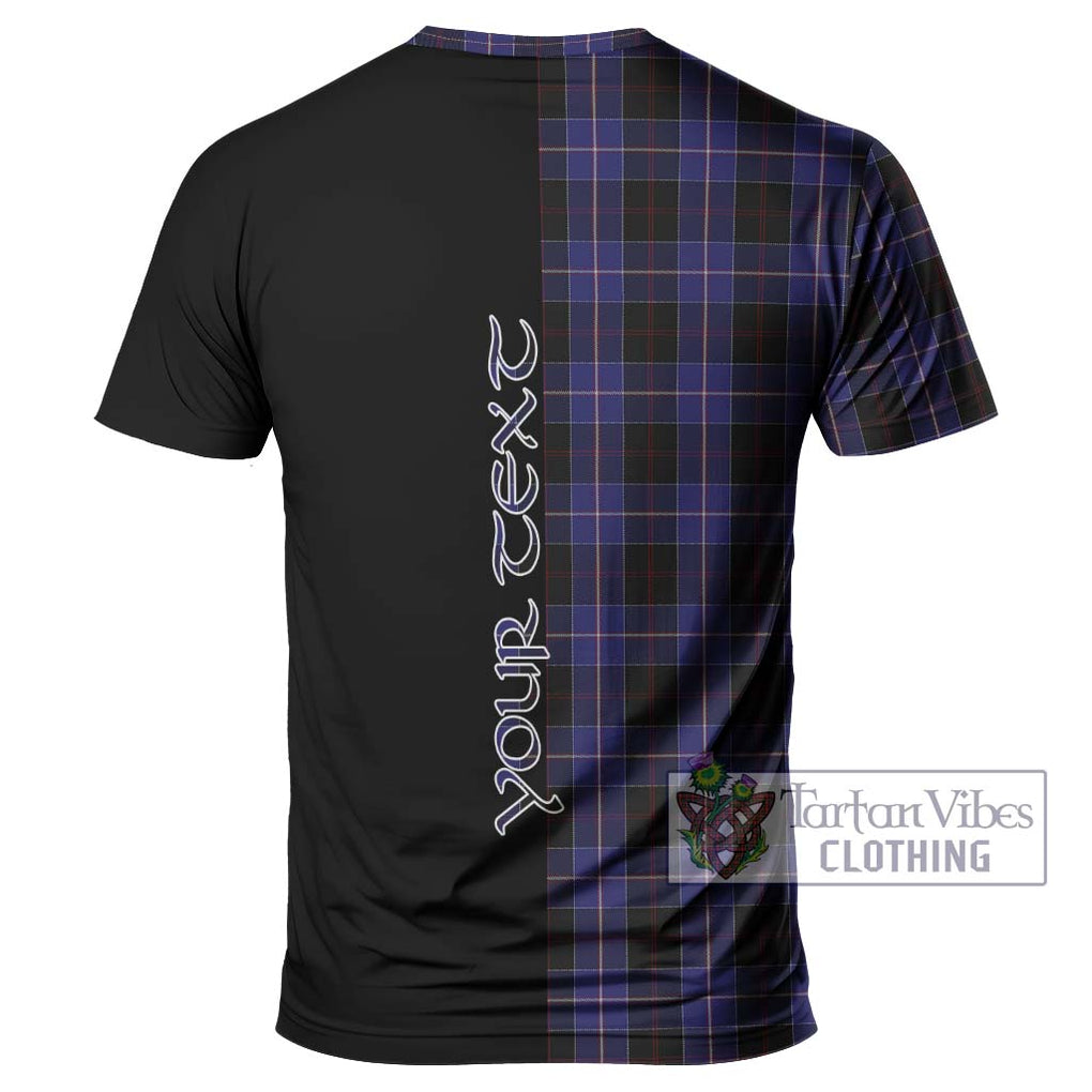 Dunlop Tartan T-Shirt with Family Crest and Half Of Me Style - Tartanvibesclothing Shop