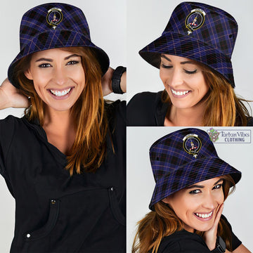 Dunlop Tartan Bucket Hat with Family Crest