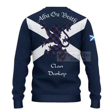 Dunlop Tartan Lion Rampant Ugly Sweater Proudly Display Your Heritage with Alba Gu Brath and Clan Name