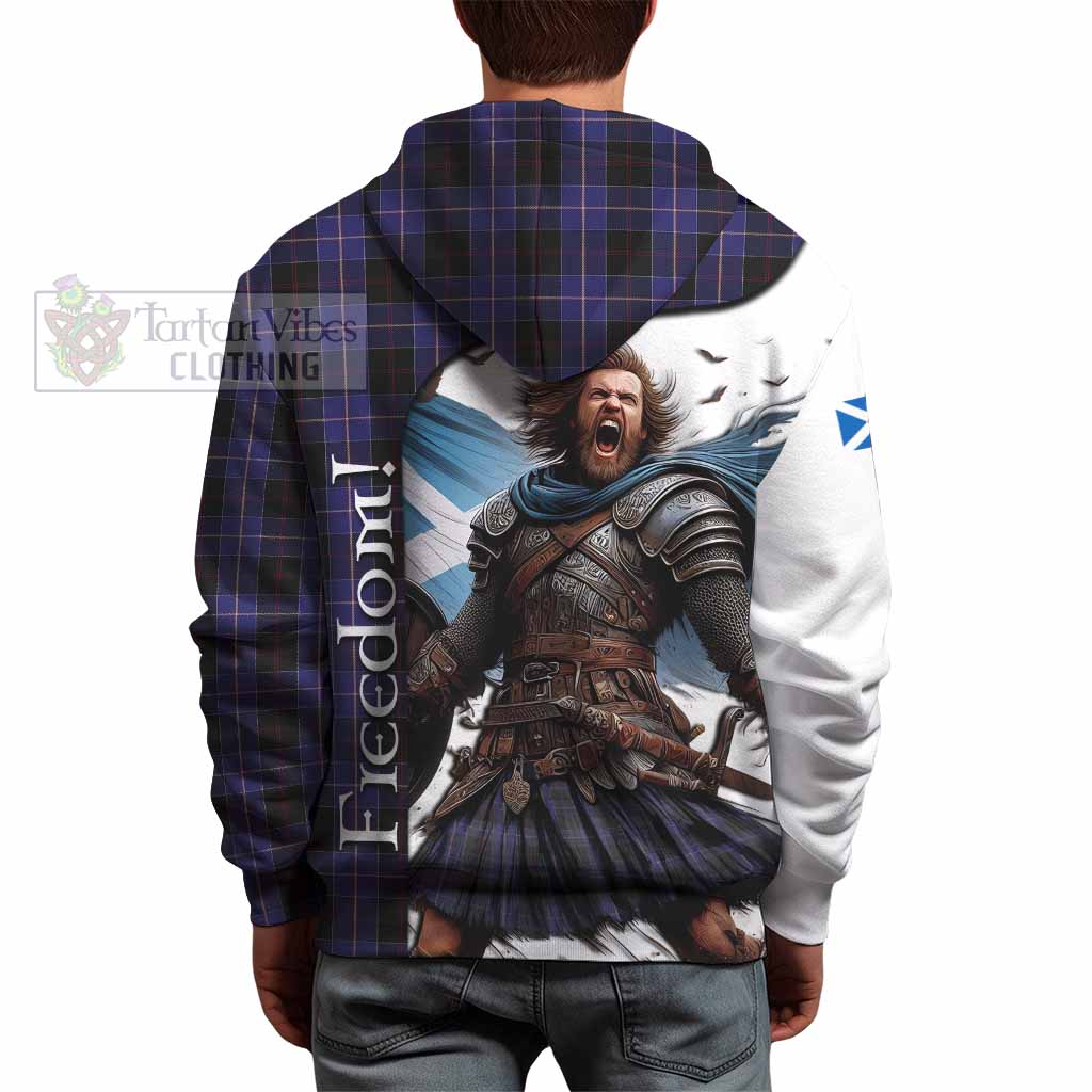 Tartan Vibes Clothing Dunlop Crest Tartan Hoodie Inspired by the Freedom of Scottish Warrior